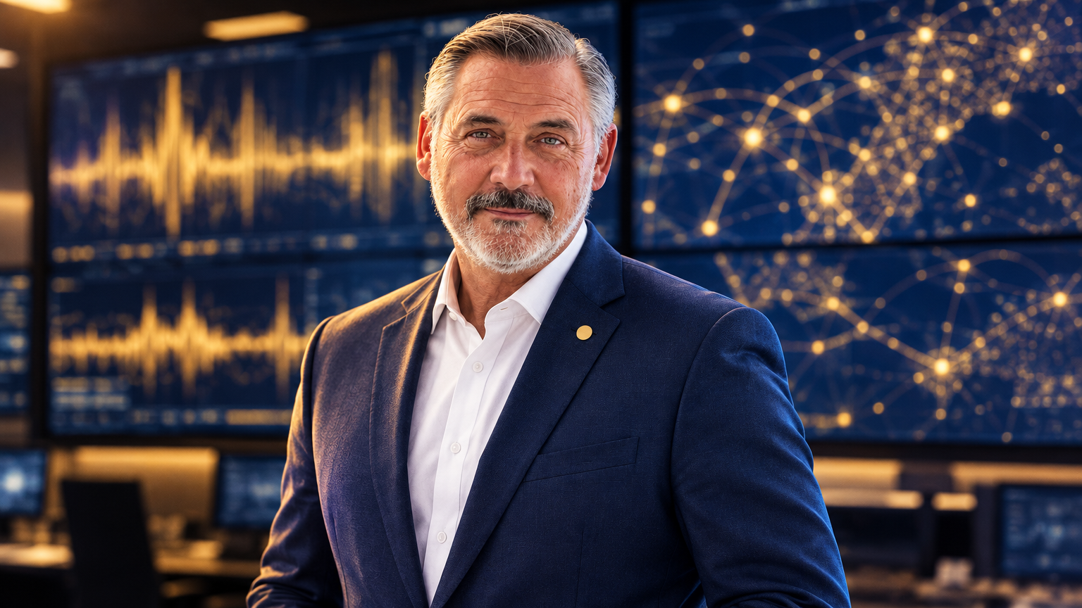 Chuck Dowd in a public-safety communications command center