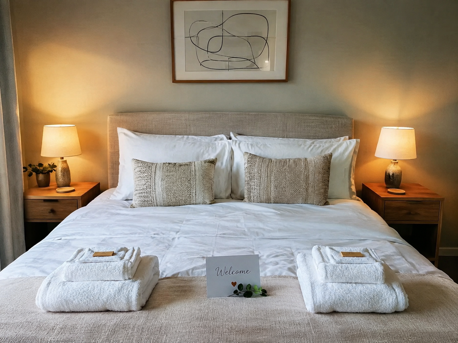 Staged rental bedroom