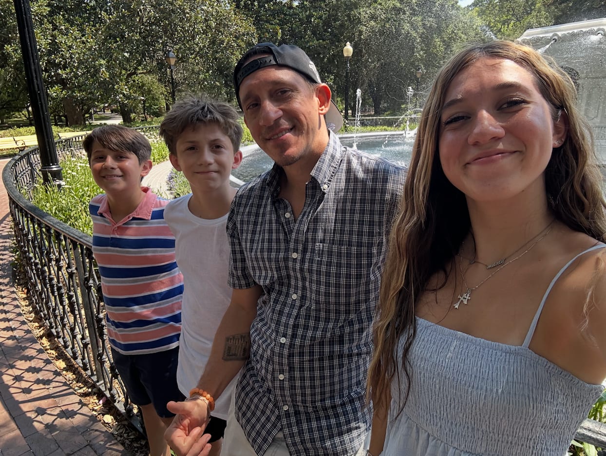 Dylan DeBellis with his family