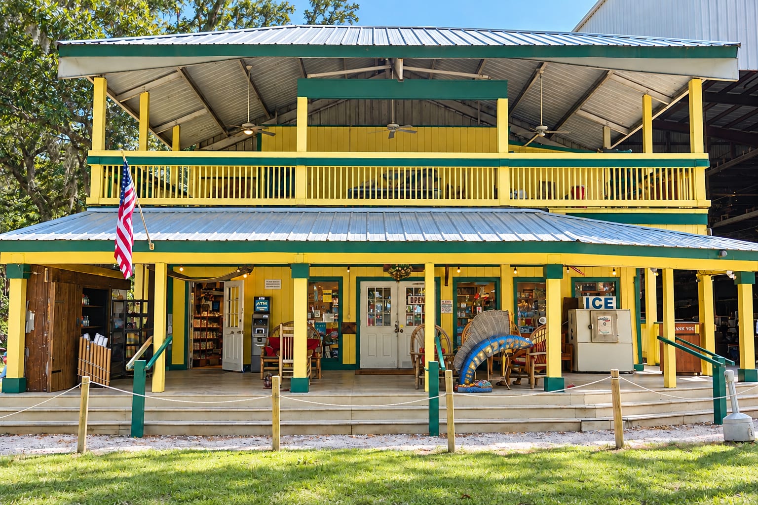 The Freeport General Store at Freeport Marina, where golf carts are rented on Daufuskie Island