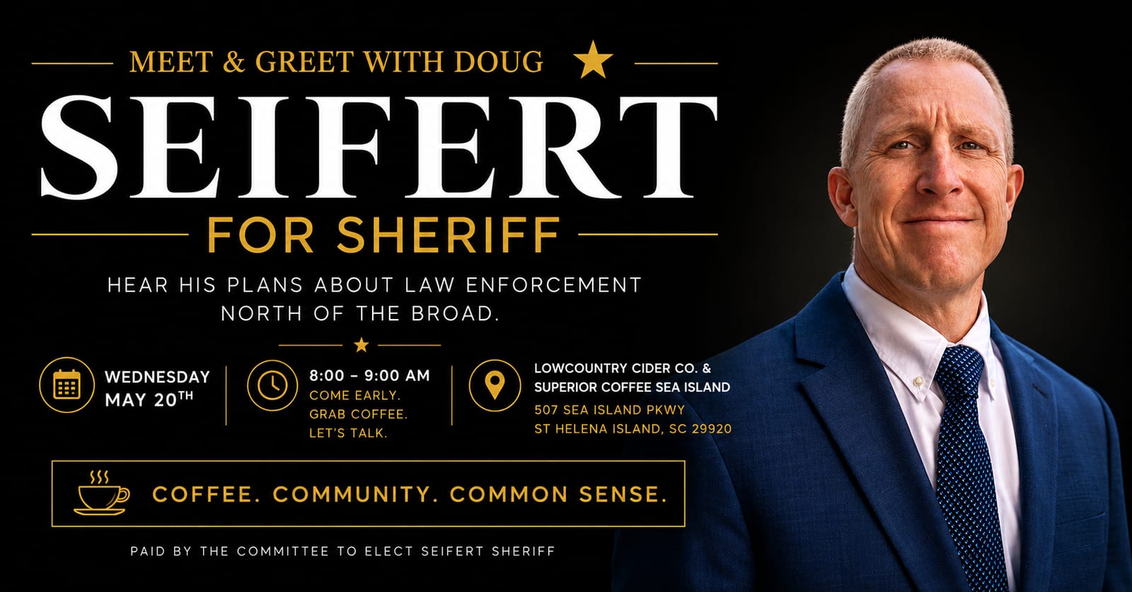 Coffee with Doug Seifert at Superior Coffee Sea Island