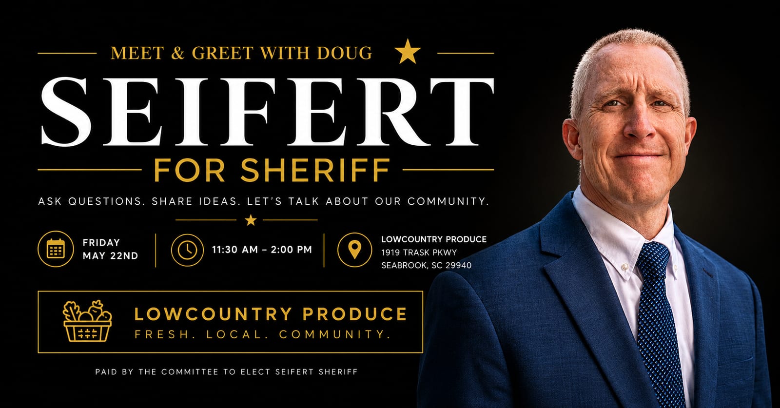 Meet & Greet with Doug Seifert at Lowcountry Produce